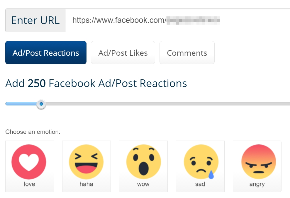 buy Facebook reactions